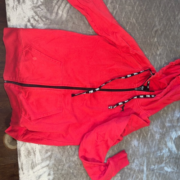 Victoria Secret Pink zip up hoodie size xs - Picture 2 of 2